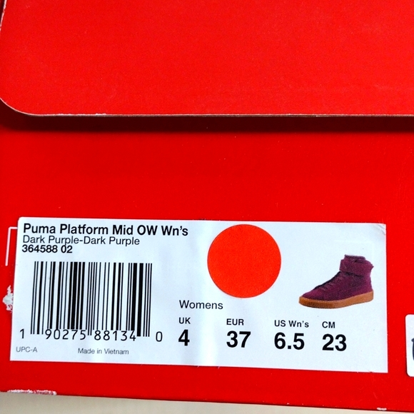 PUMA women's PLATFORM MID OW SNEAKER - Picture 6 of 6